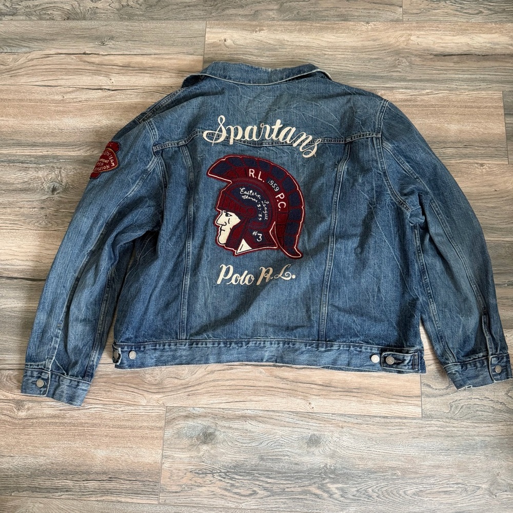 Polo Ralph Lauren Denim Embroidered Varsity Jacket
